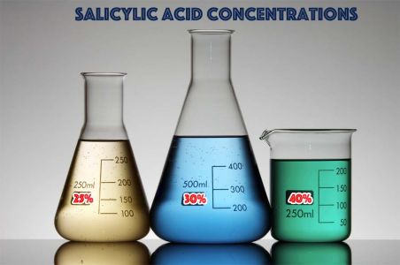 3 concentrations salicylic acid