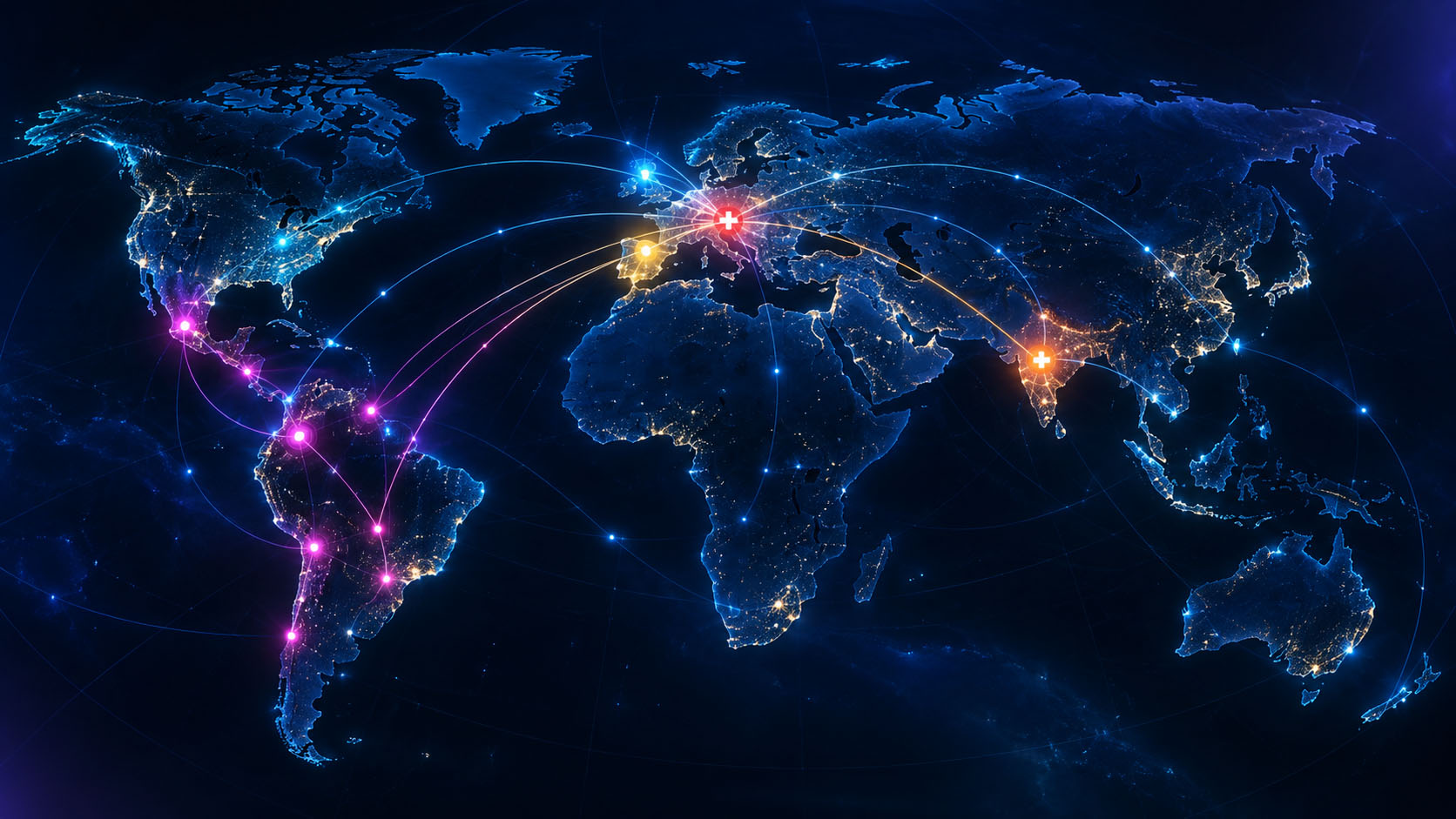 International distribution markets across Europe, Latin America and Asia