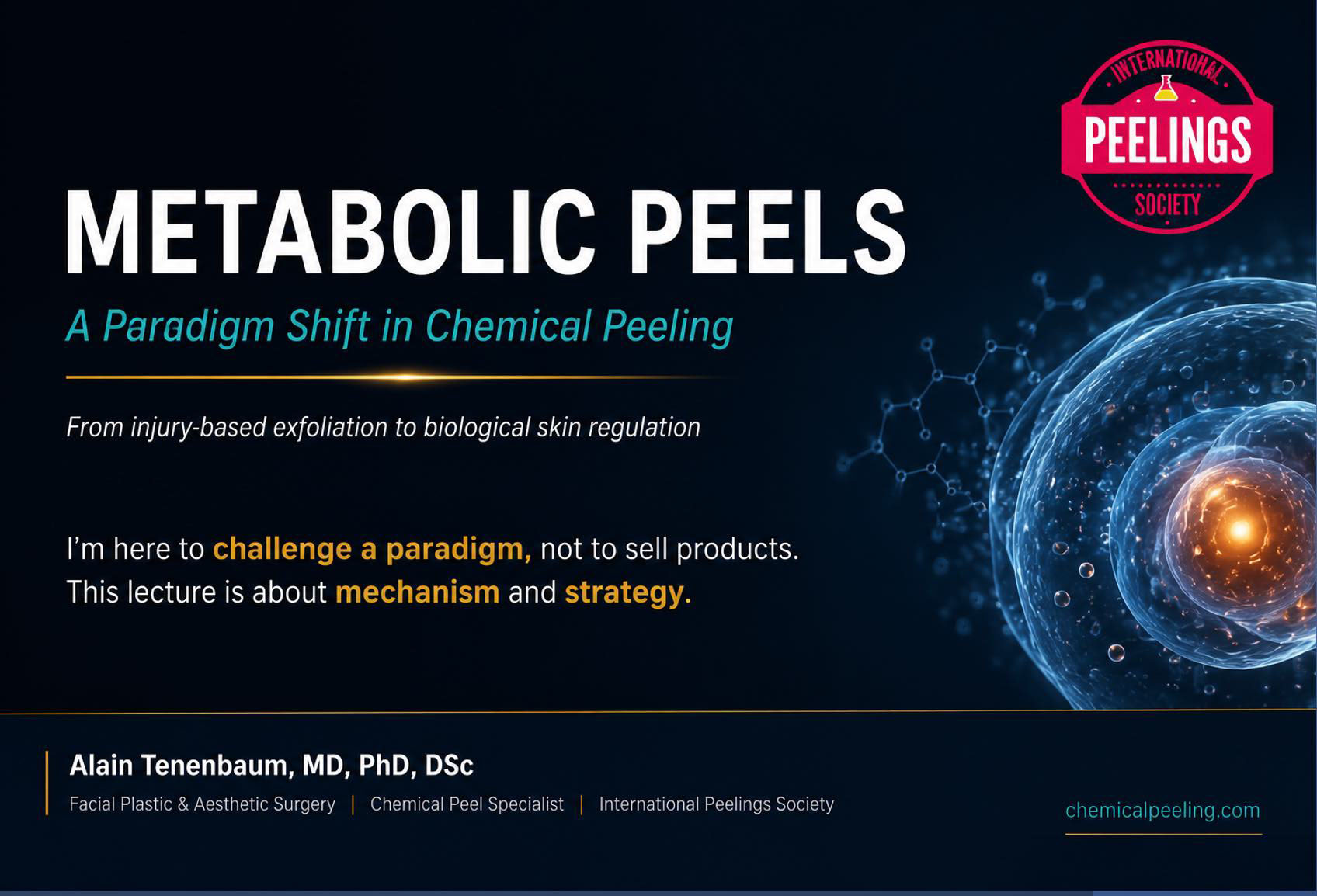 Metabolic peels paradigm shift in chemical peeling
