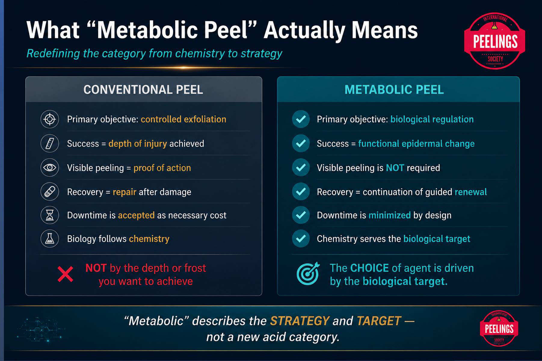 What is a metabolic peel concept